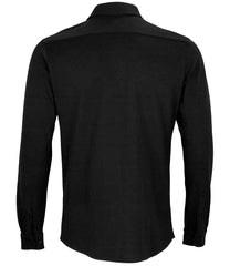 NEOBLU Basile Organic Cotton Long Sleeve Piqu Shirt