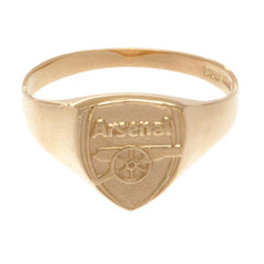 Arsenal FC 9ct Gold Crest Ring Small
