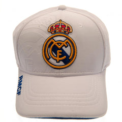 Real Madrid FC White Debossed Cap