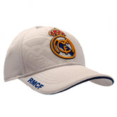 Real Madrid FC White Debossed Cap