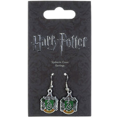 Harry Potter Silver Plated Slytherin Hook Earrings