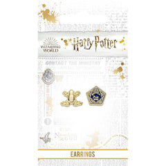 Harry Potter Gold Plated Chocolate Frog Stud Earrings