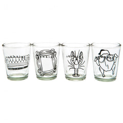 Friends 4pk Shot Glass Set