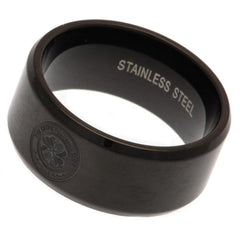 Celtic FC Black IP Ring Small