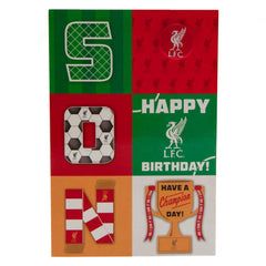 Liverpool FC Son Birthday Card