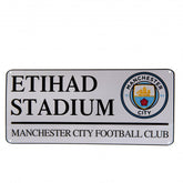 Manchester City FC White Street Sign