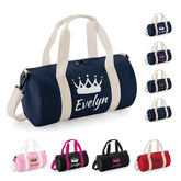 Personalised Girls Gymnastics Crown Bag Dance Ballet Uniform School Gym Kit Kids