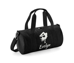 Personalised Duffle Bags Girls Gymnastics Street Dancer Ballet Gym Kit Kids Travel Barrel Bag