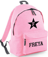 Personalised School Backpack Star Bag Any Name Text Kids PE Kit Girls Boys Gift