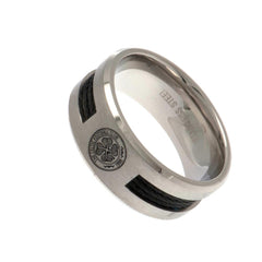 Celtic FC Black Inlay Ring Medium