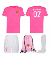 Personalised Kids Scotland Flag Style Football Kit SHIRTS SHORTS BAG and SOCKS