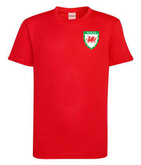 Kids Personalised Red Wales Style Away Football Kit Customised Youth Jersey