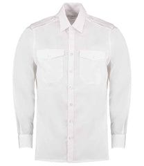Kustom Kit Long Sleeve Tailored Pilot Shirt