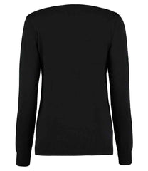 Kustom Kit Ladies Arundel Cotton Acrylic V Neck Sweater