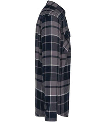 Kariban Sherpa Lined Checked Shirt Jacket