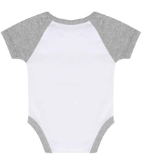 Larkwood Essential Short Sleeve Baby Baseball Bodysuit