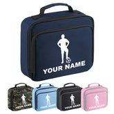 Personalised Lunch Bag Football Boys School Insulated Any Name Kids Snack Box