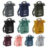 Personalised Equestrian Backpack with Your Name Twin Handle Roll-Top Backpack