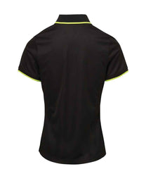 Premier Ladies Contrast Coolchecker Piqu Polo Shirt