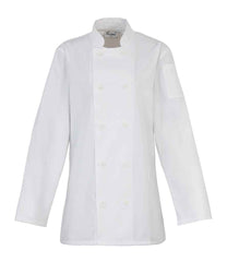 Premier Ladies Long Sleeve Chefs Jacket
