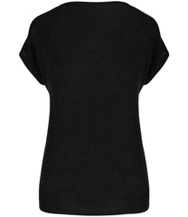 Spasso Ladies V Neck Linen TShirt