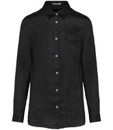 Spasso Ladies Long Sleeve Linen Shirt