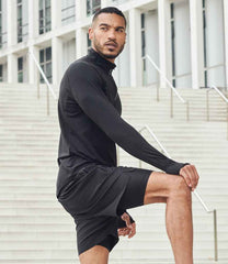 Tombo Long Sleeve Zip Neck Performance Top