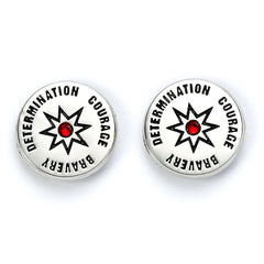 Harry Potter Silver Plated Earring Set Gryffindor