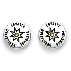 Harry Potter Silver Plated Earring Set Hufflepuff