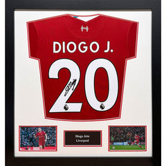 Liverpool FC Jota Signed Shirt (Framed)