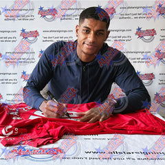 Manchester United FC Bruno Fernandes & Rashford Signed Shirts (Dual Framed)