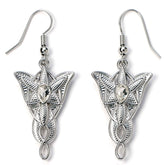 The Lord Of The Rings Silver Plated Evenstar Hook Earrings