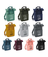 Personalised Equestrian Backpack with Your Name Twin Handle Roll-Top Backpack