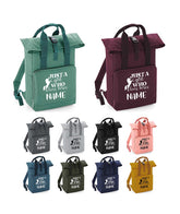 Personalised Equestrian Backpack with Your Name Twin Handle Roll-Top Backpack