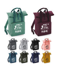 Personalised Equestrian Backpack with Your Name Twin Handle Roll-Top Backpack