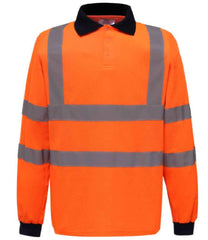 Yoko HiVis Long Sleeve Polo Shirt