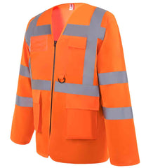 Yoko HiVis Executive Long Sleeve Waistcoat