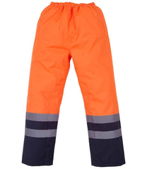 Yoko HiVis Two Tone Waterproof Overtrousers