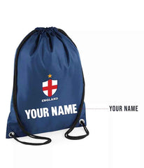 Personalised Kids England Style Home Football Kit Shirt Shorts Socks & Bag