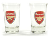 ARSENAL TWO PACK WORD MARK SHOT GLASSES