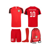 Prospo® Kids Personalised Wales Style Football Kit Bag Youth Football Wales Boys Or Girls Football Jersey Child Football Kit