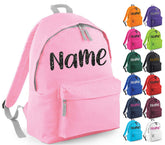 Personalised School Backpack Bag Kids Any Name Text Girls Boys Rucksack PE Kit