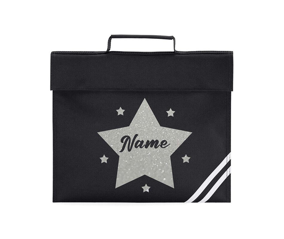 Personalised School Book Bag Childrens Star Any Name Boys Girls PE Kit Gift