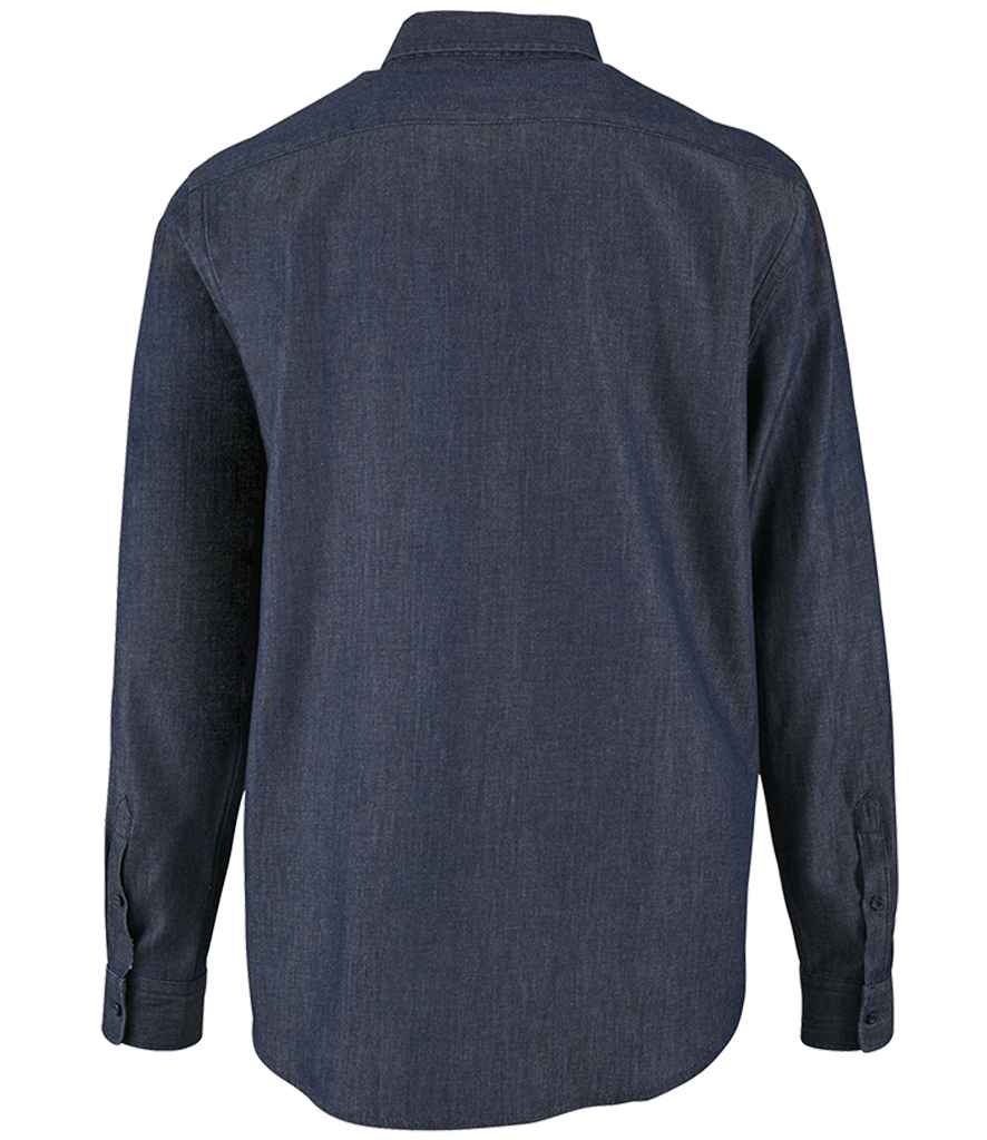 SOLS Barry Long Sleeve Denim Shirt