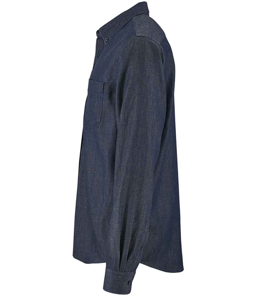 SOLS Barry Long Sleeve Denim Shirt