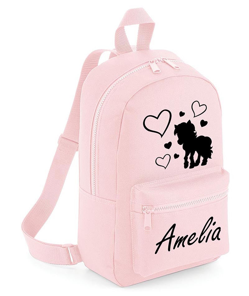 Personalised Girls Backpack Unicorn Bag Mini School PE Club Nursery Any Name Rucksack