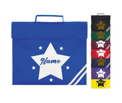 Personalised School Book Bag Childrens Star Any Name Boys Girls PE Kit Gift