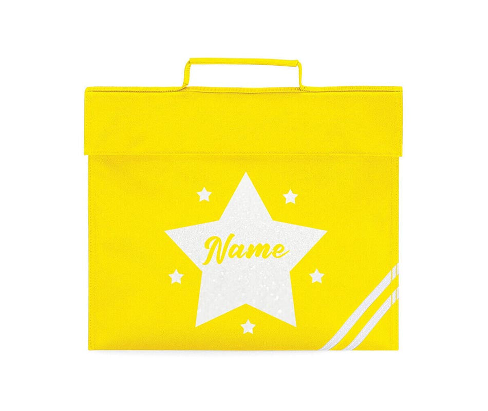 Personalised School Book Bag Childrens Star Any Name Boys Girls PE Kit Gift