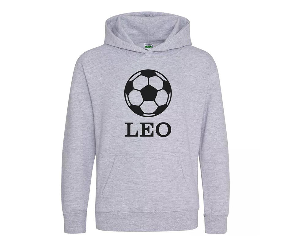 Personalised Football Kids Hoodie Custom Printed Name Unisex Hoodies Jumper