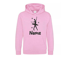 Personalised Gymnastic Girl Hoodie Ballet Dancer Custom Printed Name Hoodies